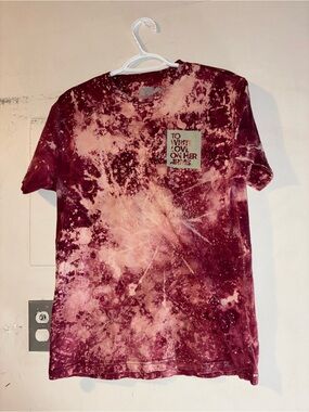 To Write Love On Her Arms Bleach Dye Graphic Tee Hope Is Defiant Small